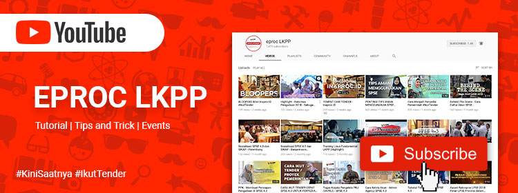 Channel Youtube Eproc LKPP
